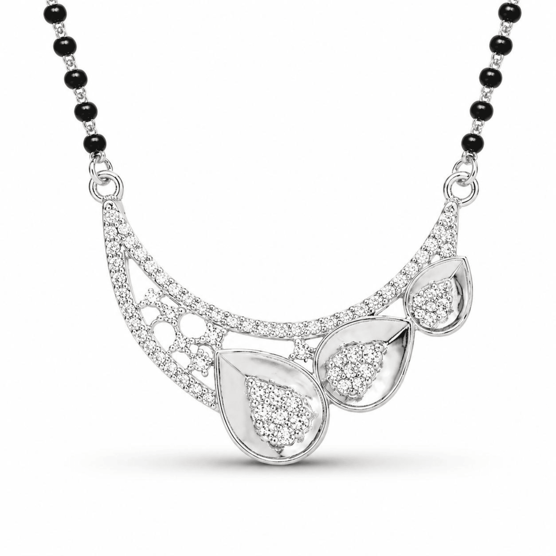 Tranquil Oasis sterling silver mangalsutra alternate view