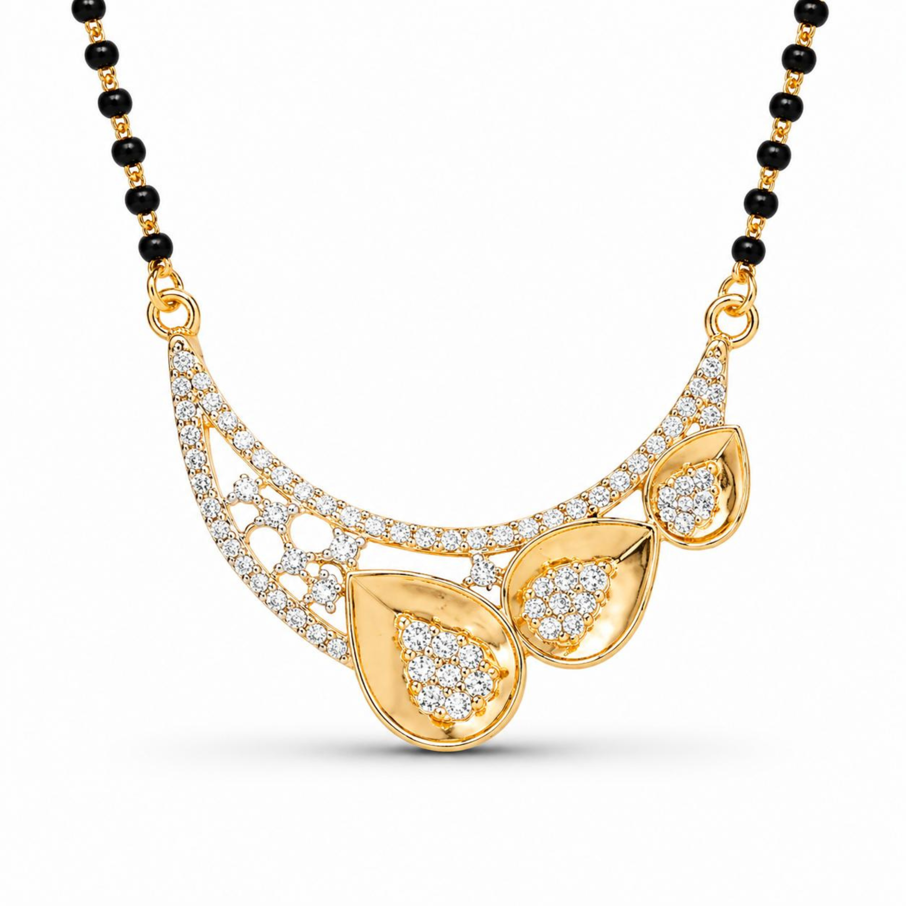 Tranquil Oasis 925 sterling silver mangalsutra front view