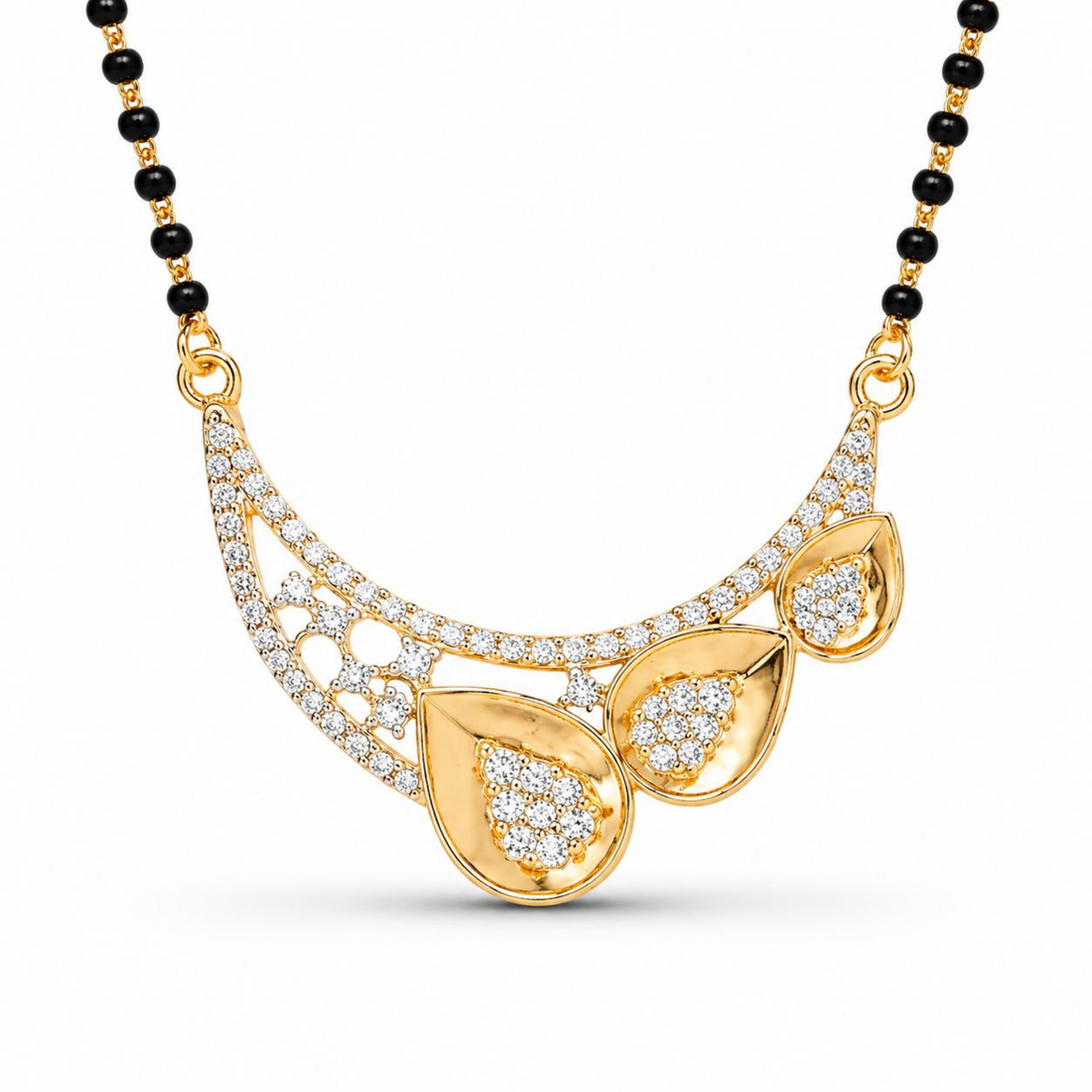 Tranquil Oasis 925 sterling silver mangalsutra front view