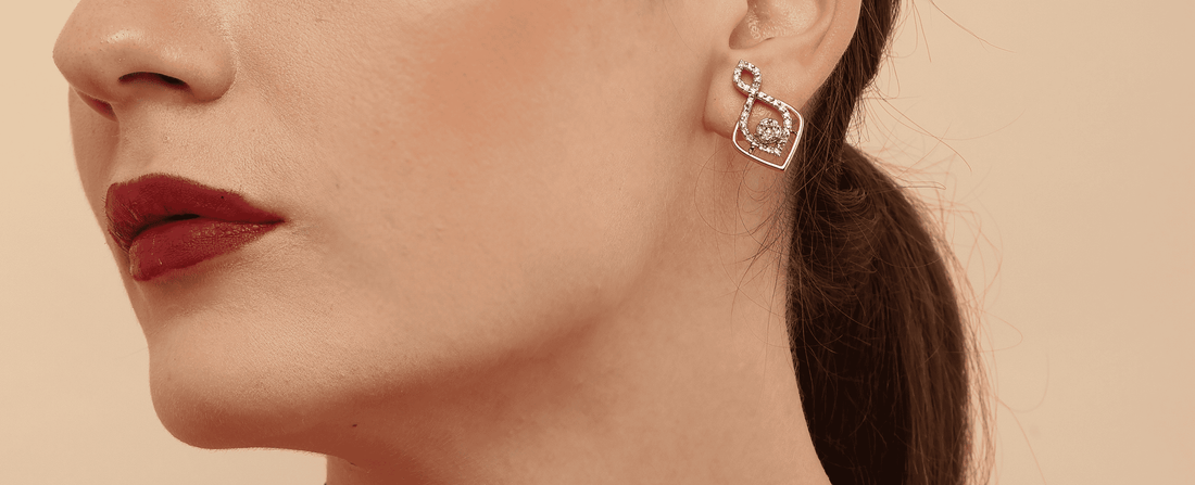 OH MY HEART ROSE GOLD EARRINGS