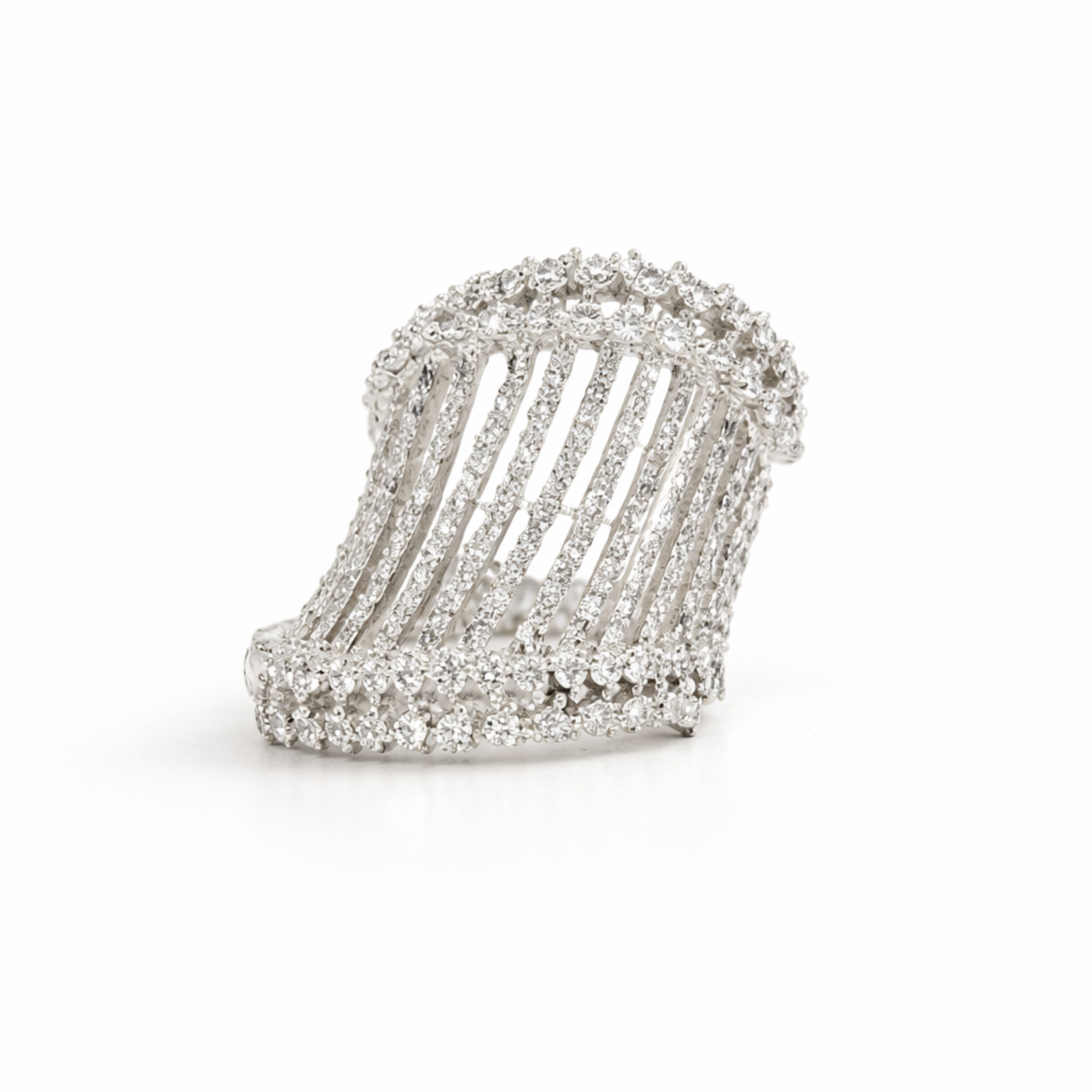 Whispered Grace sterling silver ring additional angle view