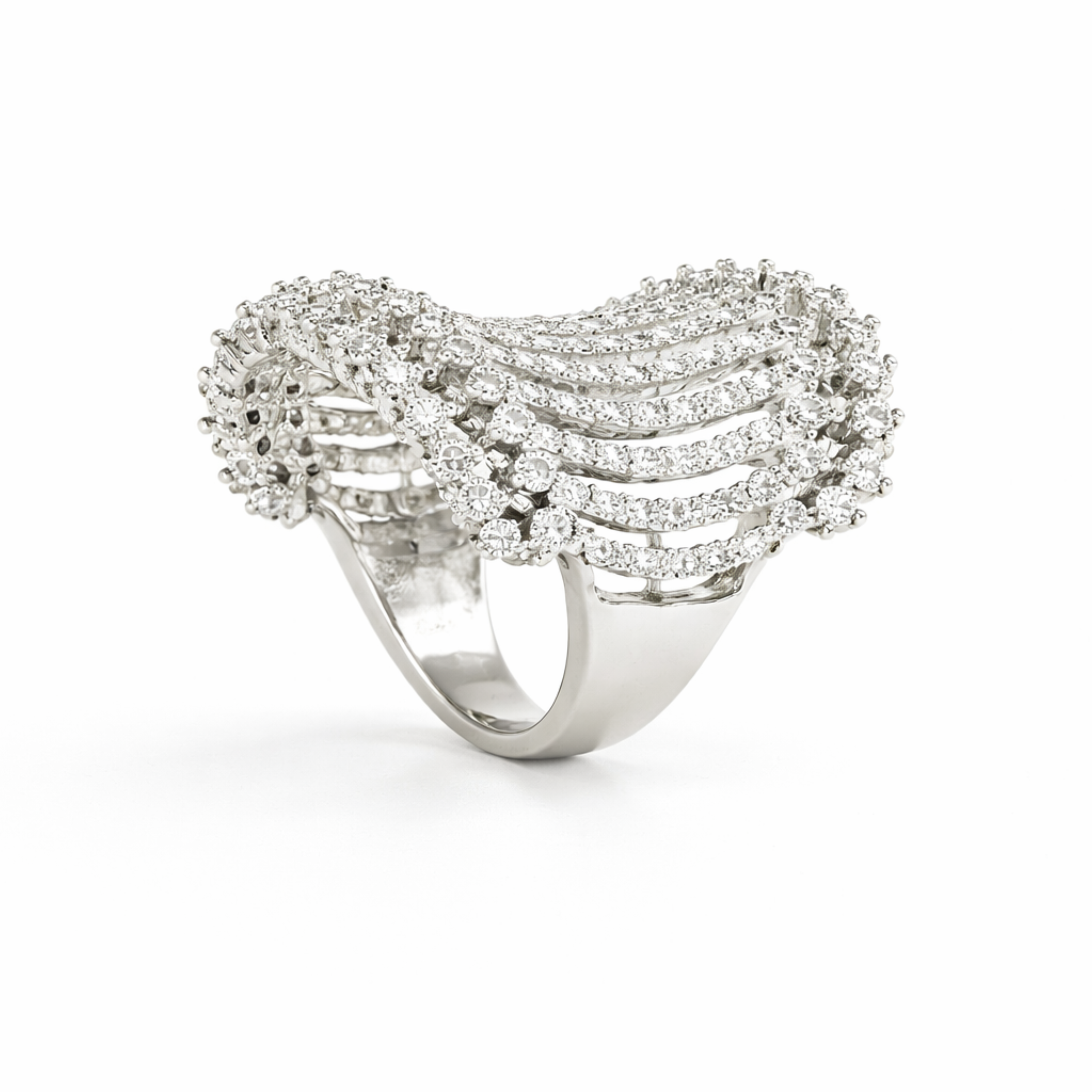 Whispered Grace 925 sterling silver ring lifestyle shot